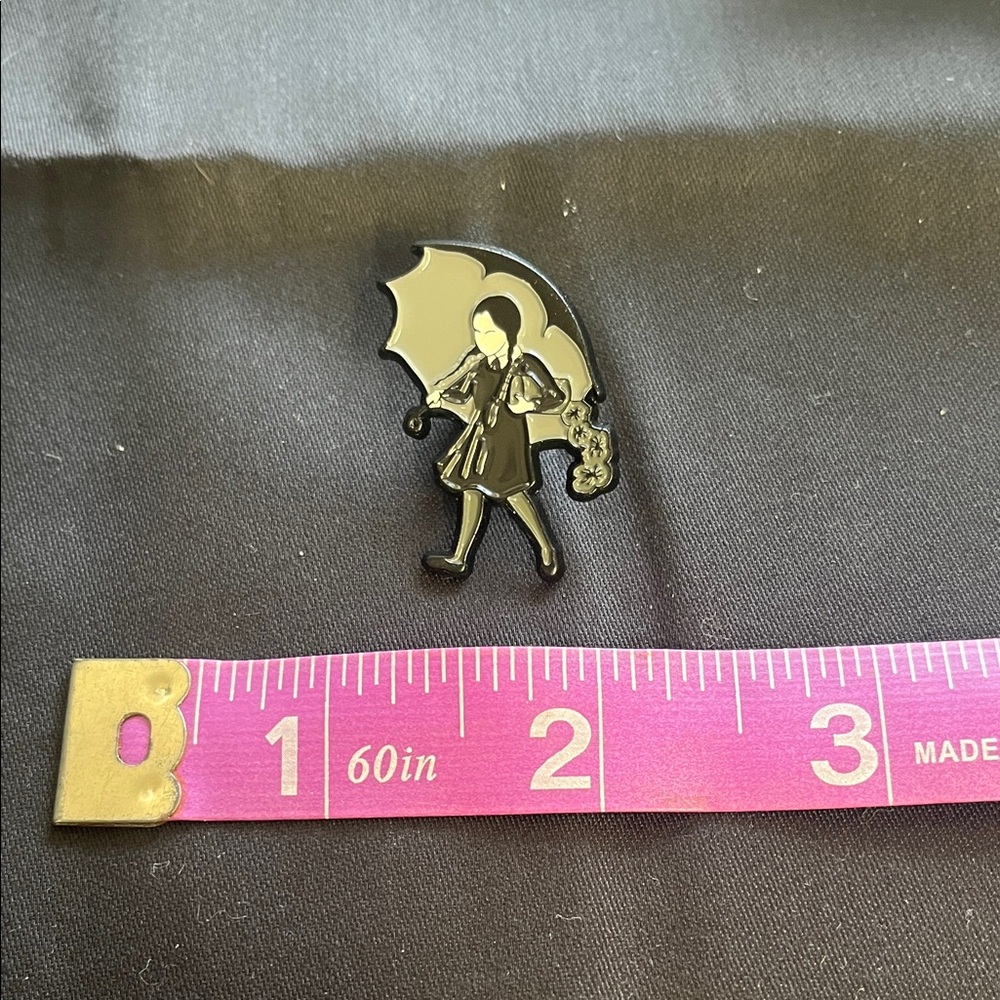 Wednesday Addams Inspired Enamel Pin 🖤☂️ | Goth Girl Umbrella